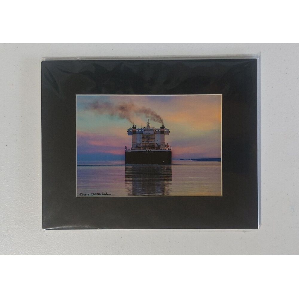 ART PRINT of a Steam Boat 10.5X8.5 Frame, Photo wall decor  7X5 #353
